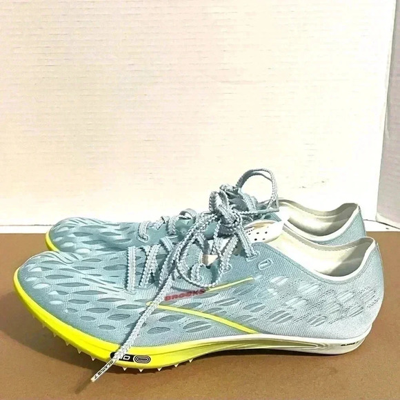 Brooks ELMN8 M8 W9.5 Unisex Running Shoe Blue Glow/Nightlife/Red (1000431D467) - Picture 4 of 16